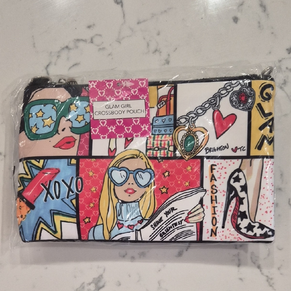 Brighton Glam Girl Crossbody Bag - Colorful Pop Art Design